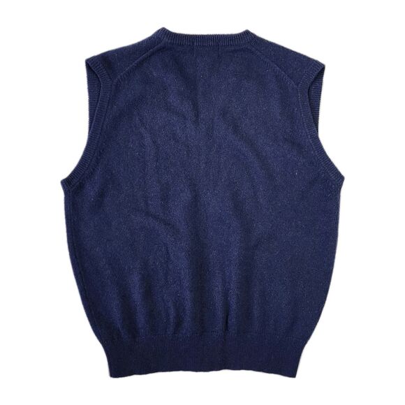 Woodward Sweater Vest Mens L Lambswool‎ Career Preppy Eclectic Business Casual - Picture 2 of 5